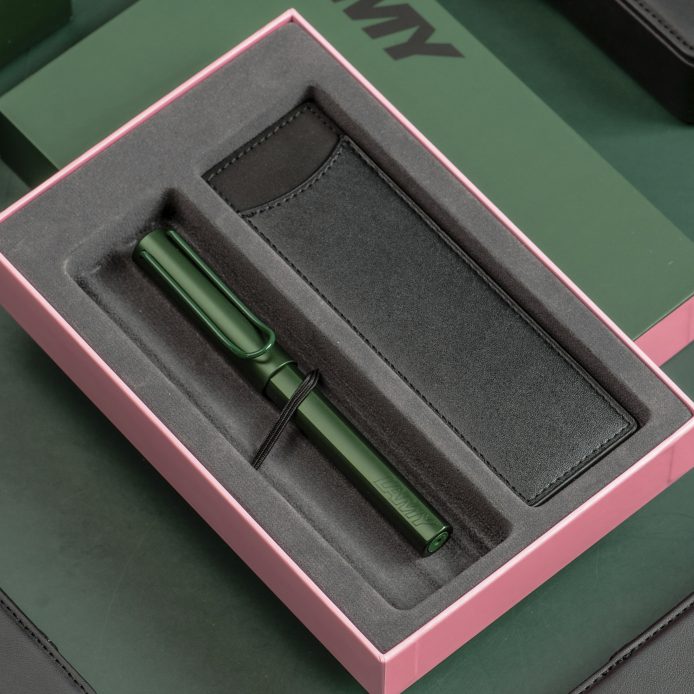 Al-star恆星系列  限量　鋼珠筆 單入筆套禮盒 －松木綠