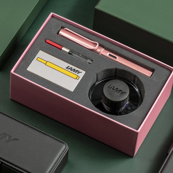 Al-star恆星系列  限量　鋼筆墨水禮盒 －火鶴紅