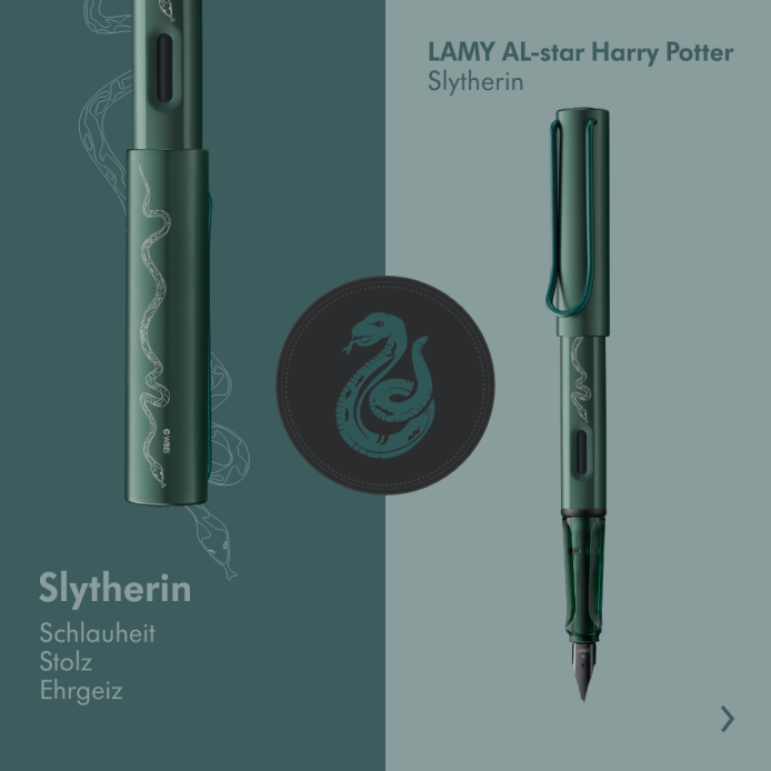 AL-STAR 恆星系列 限量 Harry Potter  史萊哲林 綠色 鋼筆 單入筆套禮盒：圖片 4